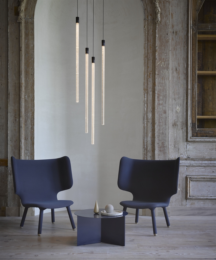 Vapour hanglamp verticaal, zwart